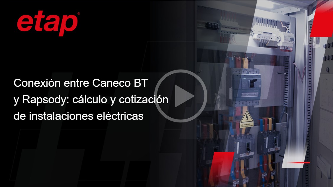 Conexión entre Caneco BT y Rapsody: cálculo y cotización de instalaciones eléctricas
