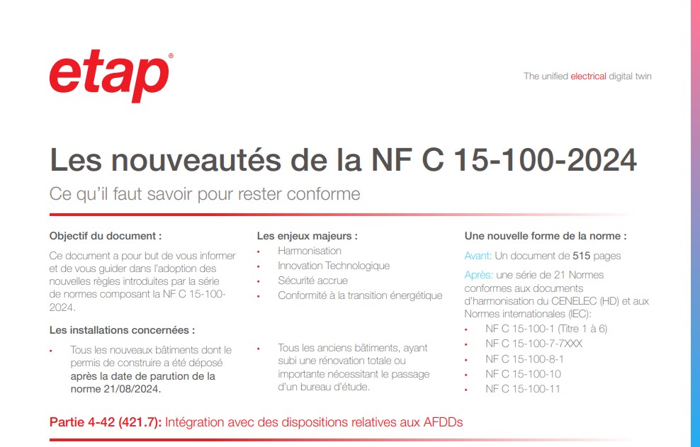 Infographie - Norme NF C15100 2024