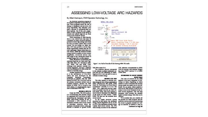 Assessing Low-Voltage Arc Hazards