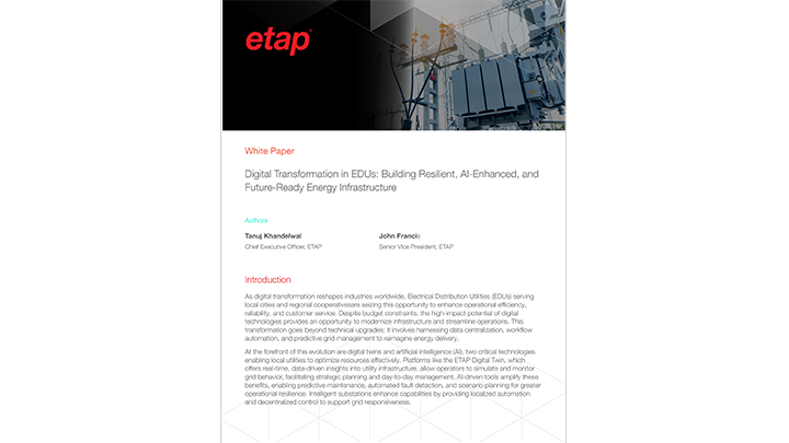 Digital Transformation in EDUs and Co-ops: Building Resilient, AI-Enhanced, and Future-Ready Energy Infrastructure