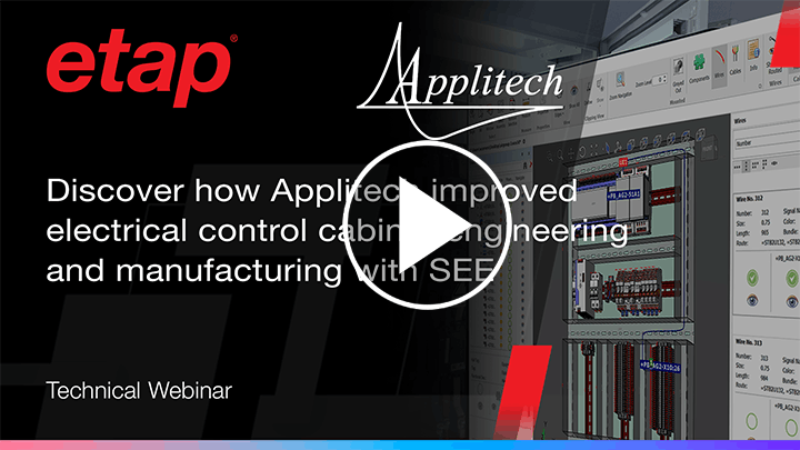 Discover how Applitech improved electrical control cabinet engineering and manufacturing with SEE