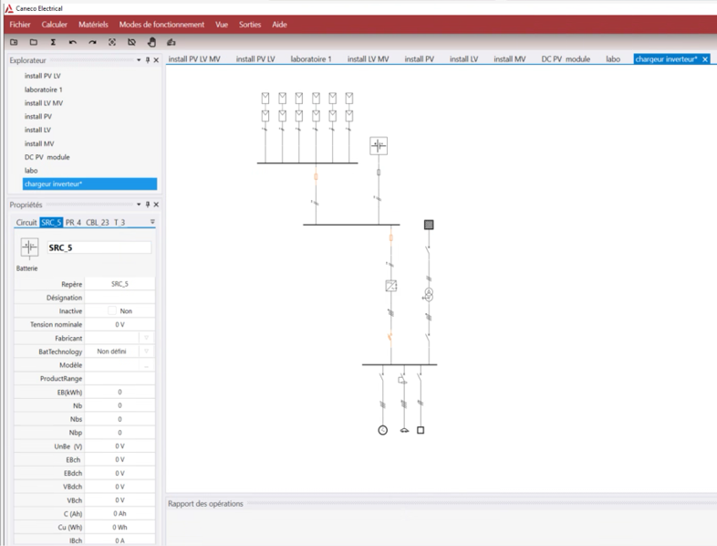 PV Module diagram with inverter