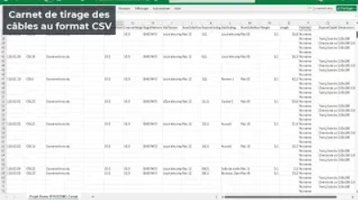 Caneco BIM 2025  : Carnet de câbles