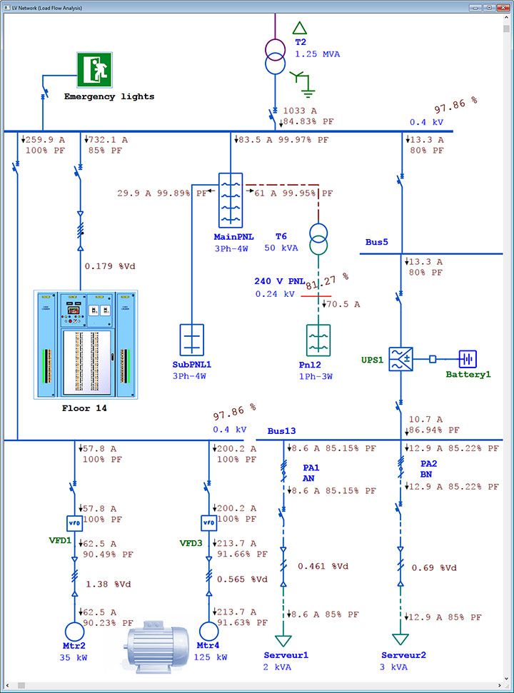 LV로드 플로우 소프트웨어